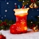 thumbnail image 4 of Calcetas de Navidad Botas Luz de noche | Decoración navideña LED de resina roja | Portaplumas portátil y mono | Plástico duradero | Adorno festivo de copo de nieve | Regalo de 4,5 pulgadas, 4 of 7