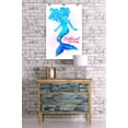 thumbnail image 2 of Wildwood, New Jersey, Silhouette Mermaid (24x36 Giclee Gallery Art Print, Vivid Textured Wall Decor), 2 of 3
