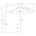 thumbnail image 5 of California Umbrella 103" Yellow Solid Print Octagon Market Patio Umbrella, 5 of 5