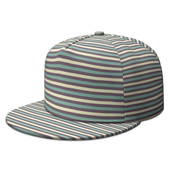 Custom Printed Flat Baseball Cap – Adjustable Snapback Hat with Flat Bill, Breathable and Durable, Personalized Design for Sports, Travel & Daily Wear