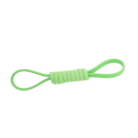 One Paw, Silicone & Rope Tug Dog Toy, Tug of War, Green, for Dogs