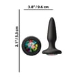 thumbnail image 3 of Glams Mini Gem Silicone Crystal Anal Plug, Rainbow, 3 of 3