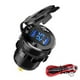 thumbnail image 1 of Cargador rápido para coche PD USB C tipo C y QC3.0, 12 V/24 V, QC 3.0, 64 W, con carcasa de aluminio metálico para coche, motocicleta, barco y caravana., 1 of 4