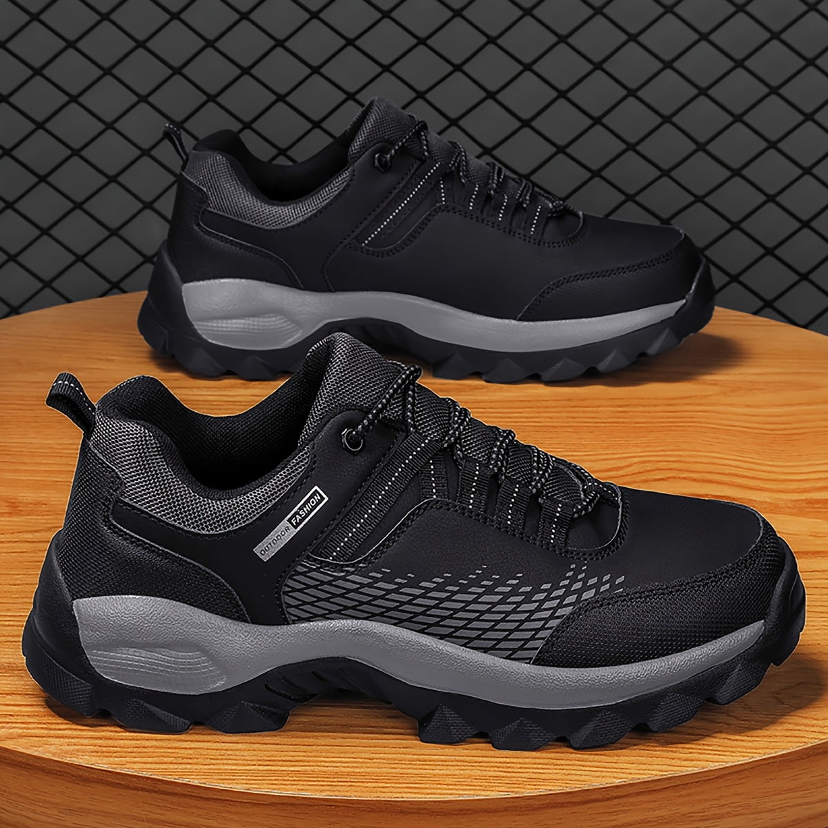Men's Outdoor Casual Sneakers, Hiking Boots,  Large Size Comfortable Men's Casual Sneakers Trail Running Shoes,