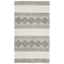 SAFAVIEH Natura Tamsen Geometric Area Rug, Grey/Ivory, 2'3" x 4'