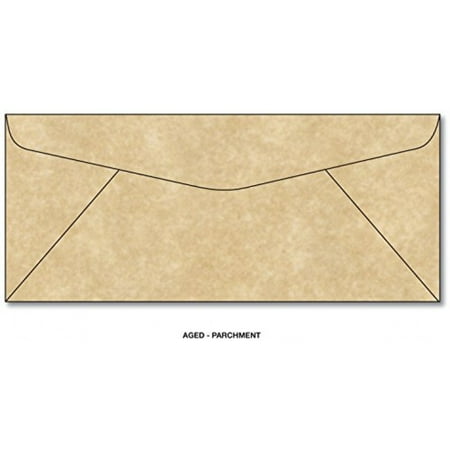 - Parchment Envelopes Scroll Tan #10 Commercial Flap 4-1/8 X 9-1/2 Inches, 24w (89 Gsm), 50 Envelopes Per Pack