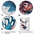 thumbnail image 3 of Designart Cute Deer Floral Art III Canvas Wall Art, 3 of 5