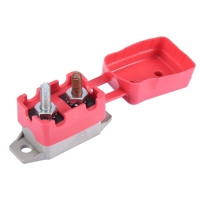 30A 24V Coche Automático Restablecimiento Circuito Disyuntor con Cubierta roja Unique Bargains Circuito Disyuntor