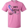 thumbnail image 3 of Inktastic Thyroid Cancer Awareness Pink, Blue, Teal Heart Ribbon T-Shirt, 3 of 5