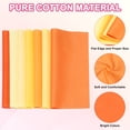 thumbnail image 3 of Uxcell 14 piezas de 10" x 10" paquetes de tela de algodón sólido precortados para costura de patchwork naranja, 3 of 6
