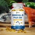 thumbnail image 3 of ZHPHK Fish Oil Omega 3Omega 3 Fish Oil  Supplements - Supports Heart Health, 3600 Mg Fish Oil, Omega-3, 120 Pills, 3 of 6
