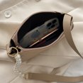 thumbnail image 2 of Bolsa de mano de piel sintética para mujer, de hombro con cadena de perlas, de mano para axilas Tmvgtek Para Estrenar, 2 of 9