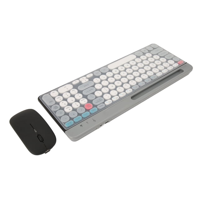 Juego De Mouse Y Teclado Inalámbrico 2.4G, Cómodo Juego De Mouse Y Teclado Inalámbrico Para Computadora Modo Doble Compatibilidad Múltiple A Prueba De Polvo Para El