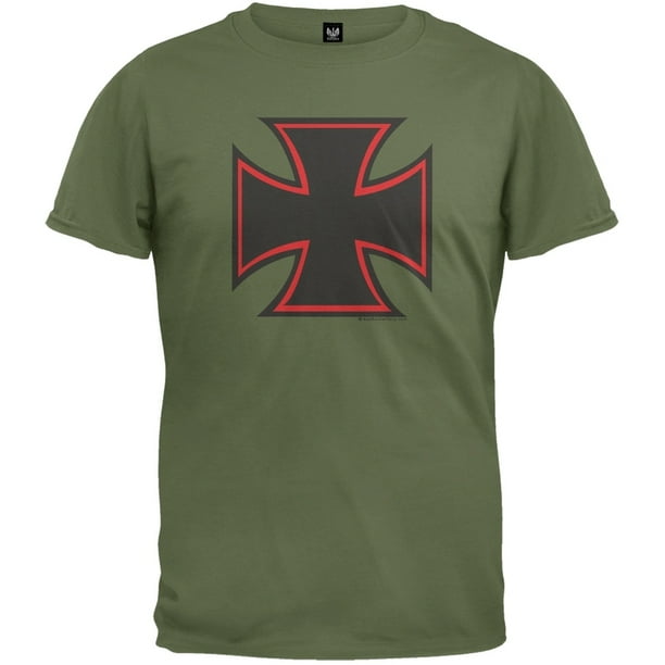 Old Glory Iron Cross TShirt Small