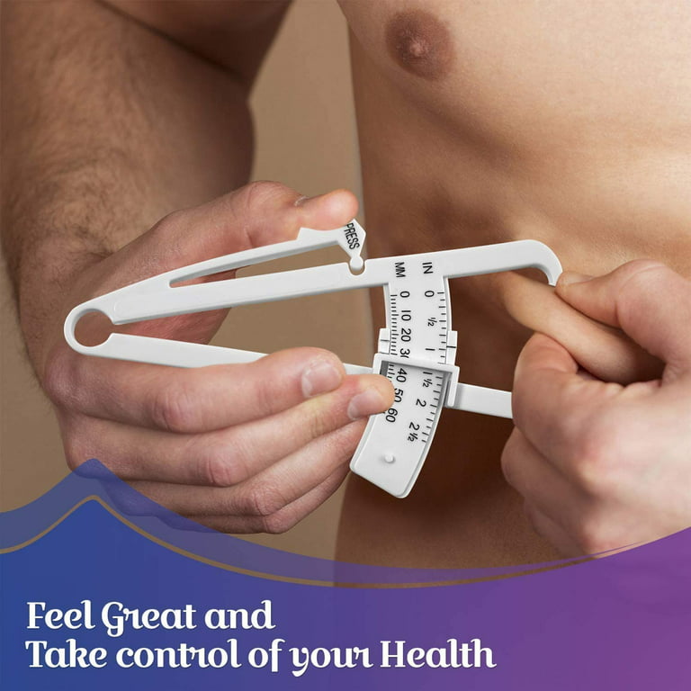 Accu-Measure Body Fat Caliper - Handheld BMI Body Fat Measurement