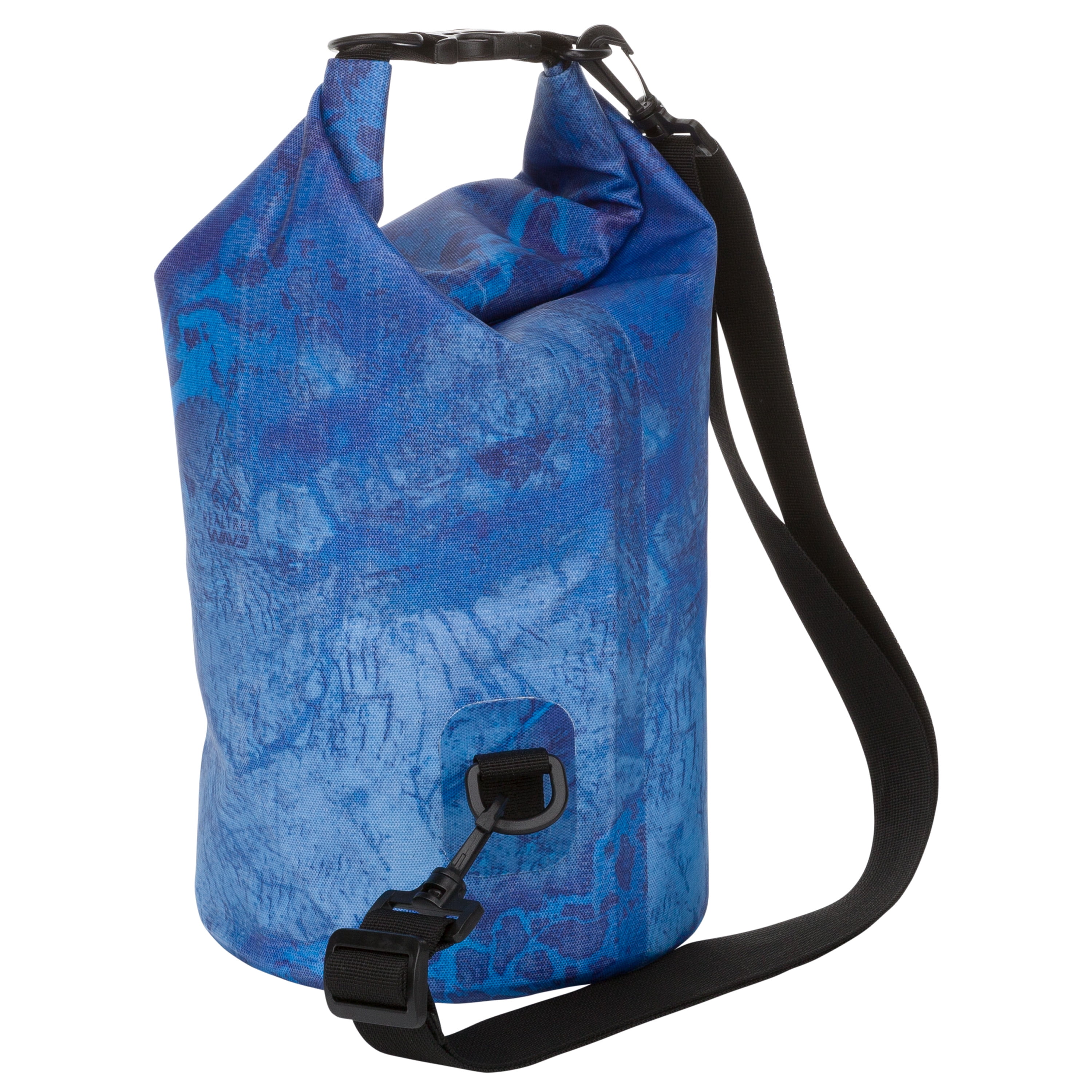 Realtree Wav3 10 L Waterproof Roll Top Dry Bag, Unisex, Lightweight, Blue