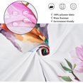 thumbnail image 4 of Spring Floral Bird Shower Curtain, Colorful Watercolor Blossom Flowers Hummingbird Butterflies Bathroom Curtain Waterproof Fabric Machine Washable with Hooks, 72" Wx84 L, 4 of 6