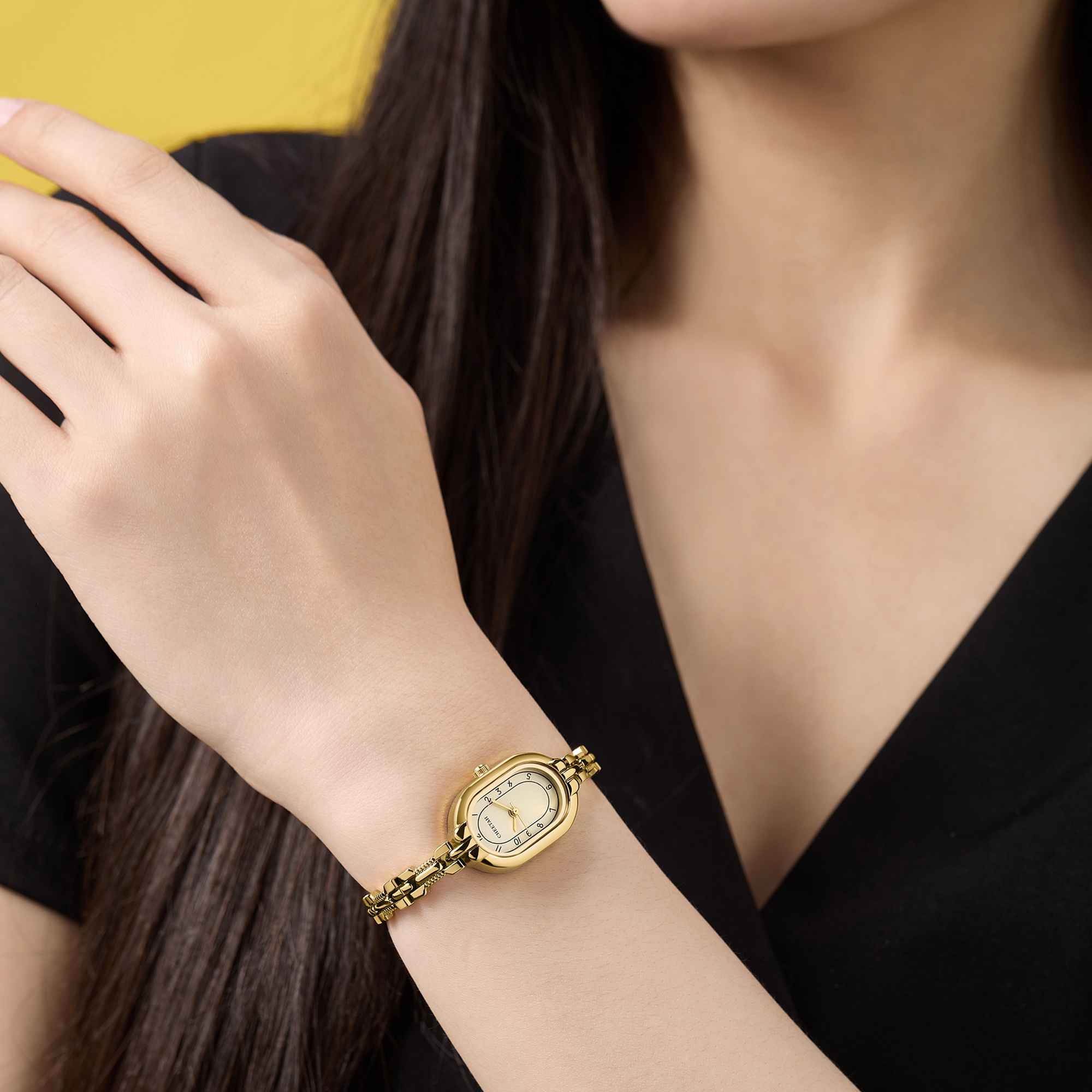CHEETAH Women's Bangle Watch Small Vintage Bracelet, Easy Read Numeral Dial Waterproof