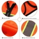 thumbnail image 4 of Tekware Chaleco De Seguridad Con Tiras Altamente Reflectantes Paquete De 10 Protector De Construcción De Color Neón Brillante Con Cremallera Naranja Talla M, 4 of 5