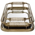 thumbnail image 5 of Uttermost Rosea Coastal Metal MDF and Rope Trays in Brushed Gold (Set of 2), 5 of 6