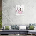 thumbnail image 5 of Pink Eiffel Tower Wall Art Romantic Paris Fashion Women Canvas Wall Decor Butterfly Eiffel Tower Picture Painting Print Modern Atwork For Girls Women Room Bathroom Office Framed Ready to Hang 12"x16", 5 of 6