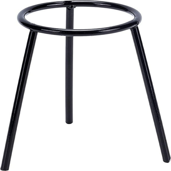 Lab Bunsen Burner Cast Iron Support Stand Alcohol Lamp Tripod Holder Height Laboratory School Chemistry Equipment Gunmetal 11.7x12.4x13cm