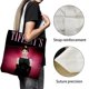 thumbnail image 3 of Breakfast at Tiffany's Bolso de tela con estampado de lienzo para mujer, bolsa de compras reutilizable y estética, con cremallera interior, regalo para mujer, 35 × 40 cm., 3 of 6