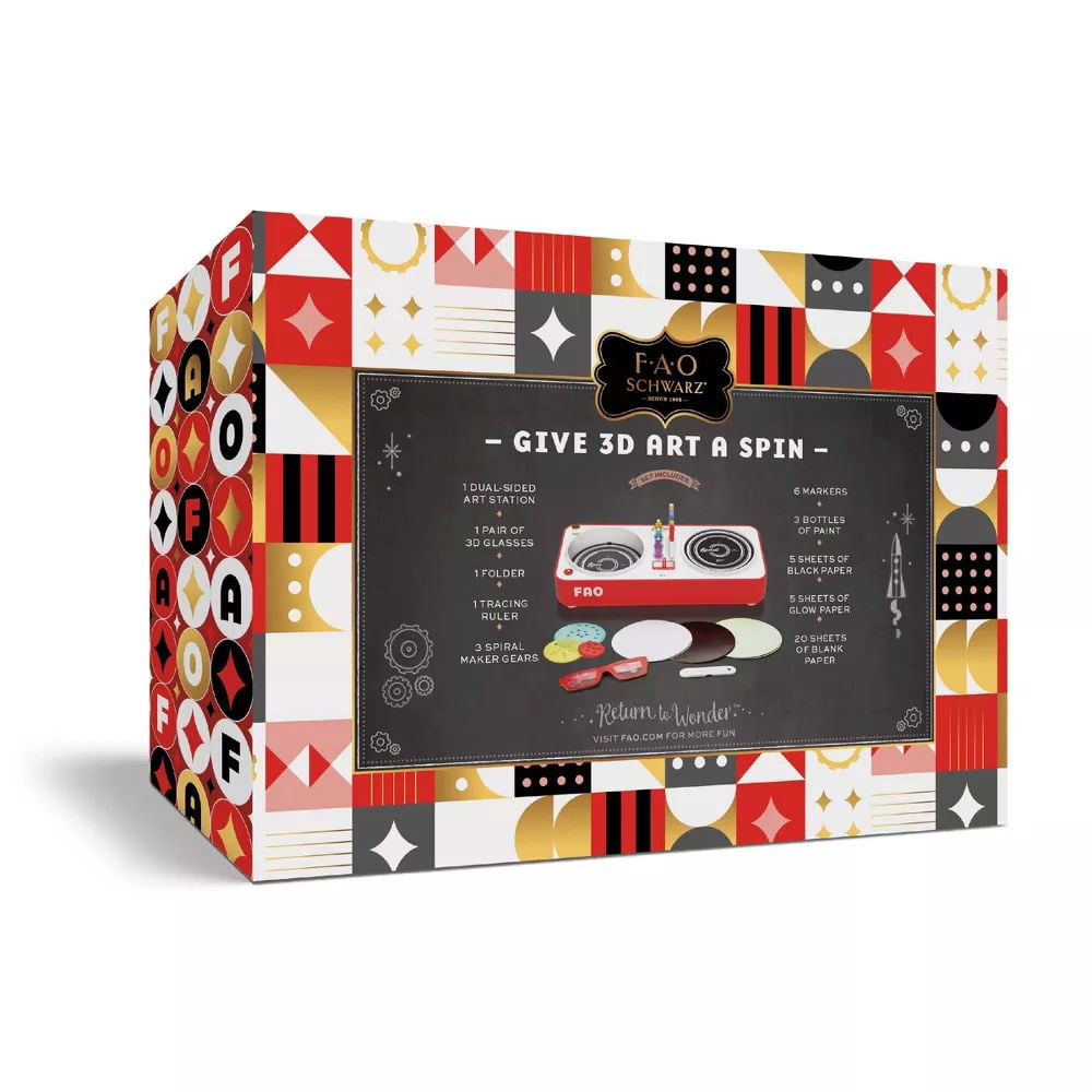 FAO  Schwarz - Spin & Twist 3D Designs Glow Swirl & Spiral Kit - Age: 6 Years and up.
