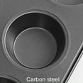 thumbnail image 5 of Travelwant 1/2Pcs 6-Cup Muffin Pan,Non-Stick Cupcake Bakeware Pan,Premium Non-Stick Bakeware Standard Muffin and Cupcake Pan, Carbon Steel Muffin Tray Standard Baking Mold for Oven Baking,Pie, 5 of 7