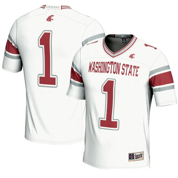 Youth GameDay Greats #1 White Washington State Cougars Endzone Football Jersey