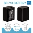 thumbnail image 4 of Batería Bm Premium Decoded BP-718 para Canon VIXIA HF R70 Videocámara, 4 of 4