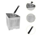 thumbnail image 6 of TISHITA Pasta Cooker Strainer Basket Insert Blanching Basket 2x2x7inch Multifunctional Accessory for Stock Pot Perforated Deep Pocket, 6 of 8