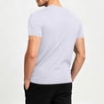 thumbnail image 4 of LODIENY Athletic T-Shirts for Men Short Sleeve Crew Neck Solid Color Moisture Wicking Tops Casual Classic Basic Fit Workout Tee Shirt White L, 4 of 9