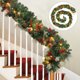 thumbnail image 1 of Guirnaldas navideñas de 2,7 M y 160 ramas, adornos navideños para el hogar, guirnalda de árbol de Navidad, decoración de pared de ratán para el hogar, 2 uds., 1 of 8