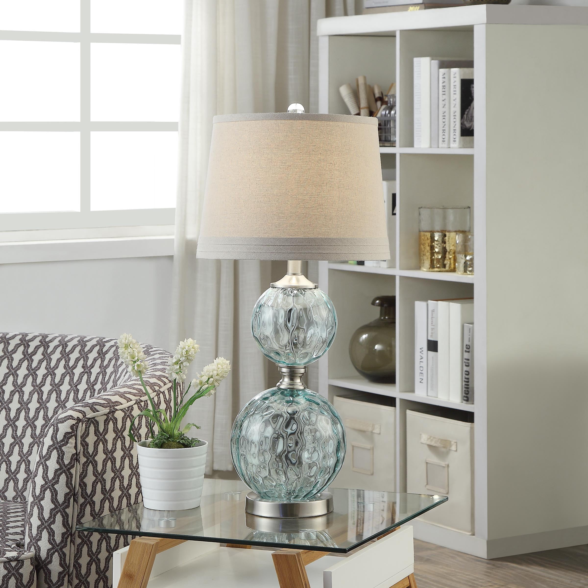 Dorchester 29 Inch Tapered Drum Table Lamp Green Walmart Com Walmart Com