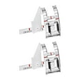 thumbnail image 6 of YUYUETIME Sewing Accessories 2Pcs Multi Function Adjustable Hemming Presser Foot Silver 0.8X2.8X4.7Cm, 6 of 8