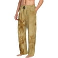 thumbnail image 3 of Kdxio Retro Palm Tree Print Men's Sleep Pajama Pant Lounge Pants with Pockets, 3 of 8