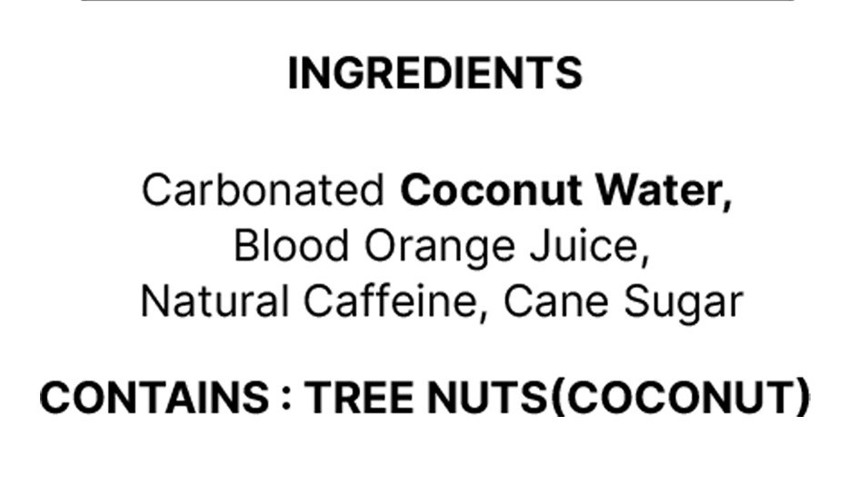 Flova Blood Orange Energy Drink, All Natural, Electrolytes and Minerals from Coconut Water, 4 Simple Easy to Pronounce Ingredients, 99% Juice, Pack of 12 Cans