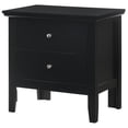thumbnail image 2 of Primo 2-Drawer Black Nightstand (24"H x 15.5"W x 19"D), 2 of 5