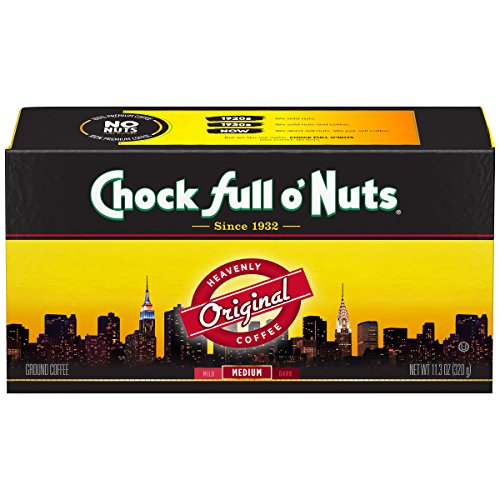 Chock Full o'Nuts Original Roast Ground Coffee, Medium Roast Premium