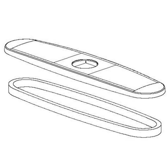 Proflo Obpf15y0262700 Escutcheon Plate For Pfxc7512 - Nickel
