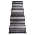 thumbnail image 4 of Rugsotic Carpets Eco-Friendly Woven Hand Woven Kilim Flat Weave Charcoal White Contemporary Area Rug, 3'x13' Runner, Antimicrobial, 4 of 5