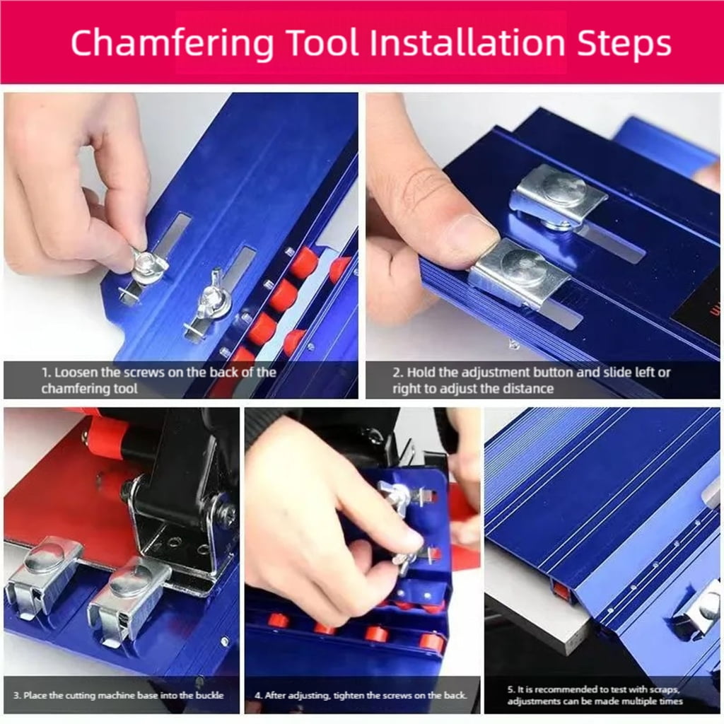 Aluminum Chamferer Ceramic Tile 45 Degree Angle Cutter Angle Grinder 100 Type Cutting Chamfering Bracket Replacement