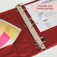 thumbnail image 6 of BAZIC 3 Ring Binder 3" View Binders Slant D Ring Burgundy, Hold 600 Sheets, 1-Count, 6 of 7