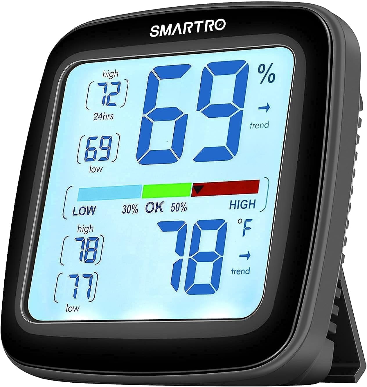 SC91 Projection Alarm Clock with Weather Station & SC42 Hygrometer for Bedroom