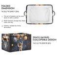 thumbnail image 2 of Yayeee Canvas Storage Basket with Handles for Shelves Fabric Bins Closet Organizer, Watercolor Astronaut, 2 of 8