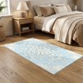 thumbnail image 2 of ODIKA 5'x7' Ultra-Soft Area Rug, Farmhouse Interlocking Center Table Ash Tumble Boho Vintage Dining Playful None Washable, Bare feet friendly, Silk-Touch for Bedroom Home office, 2 of 7