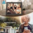 thumbnail image 2 of Fullja Digital Photo Frame WiFi 15 inch, 32GB Slideshow Smart Digital Photo Frames Wall Mounted, Motion Sensor, Supports 64GB USB, Unlimited Online Cloud Storage Sharing Photos/Videos via Email/App, 2 of 5