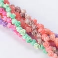 thumbnail image 3 of U8MO 10pcs Rose Flower 6mm 8mm 10mm Resin Artificial Coral Loose Beads DIY Jewelry-Green-10mm, 3 of 5