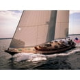 thumbnail image 2 of Rabinowitz, Neil 32x25 Gold Ornate Wood Framed with Double Matting Museum Art Print Titled - Sailboat Leaning to the Side, 2 of 4